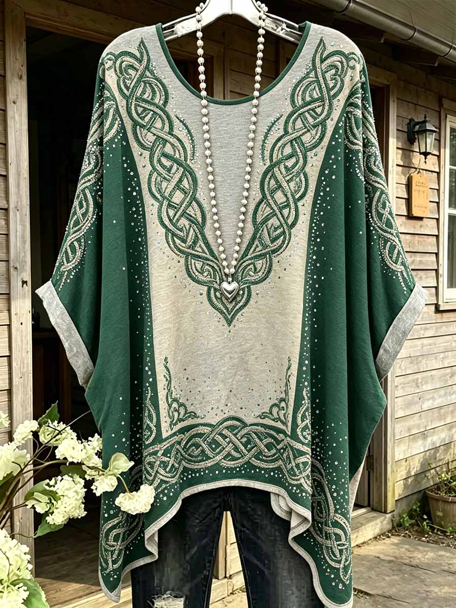 Damtröja med viking- och keltiskt knutmotiv