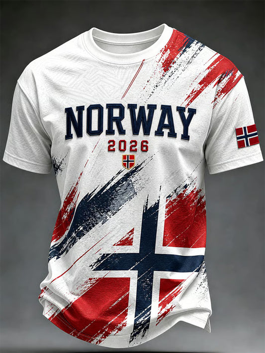 Mäns norska fotboll Casual Sport-stil Unisex T-shirt