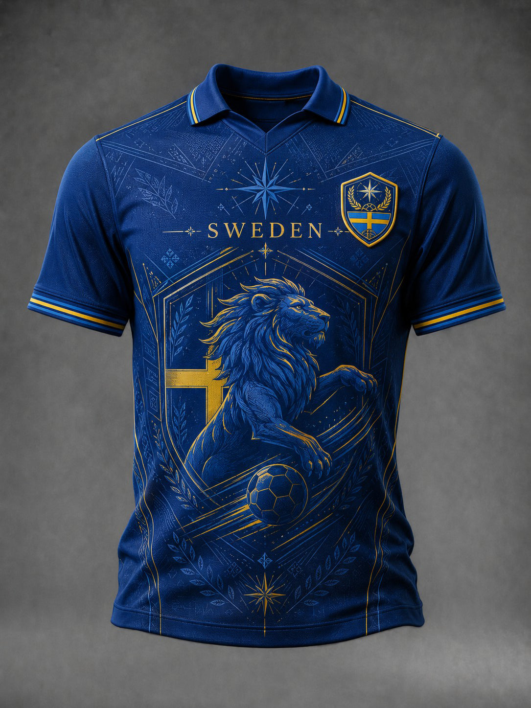 Herrtröja med fotbollsmotiv från Sverige