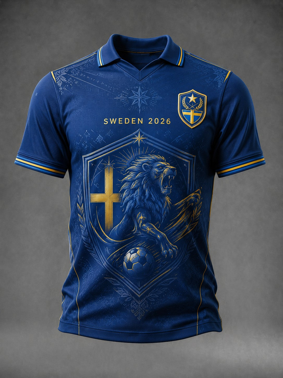 Herrtröja med fotbollsmotiv från Sverige