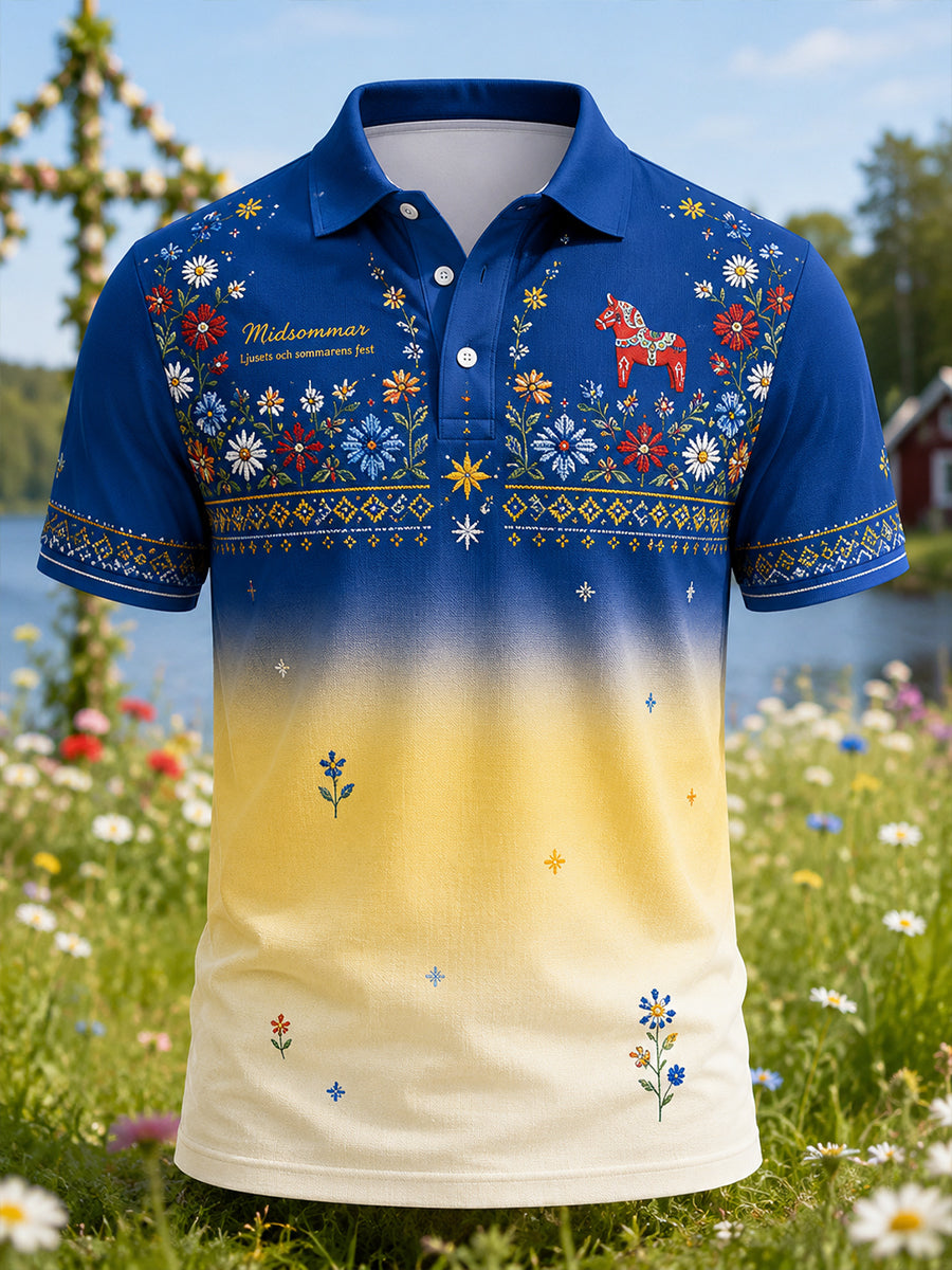 Mäns svenska midsommarfestival Konst Skriv ut Polo.
