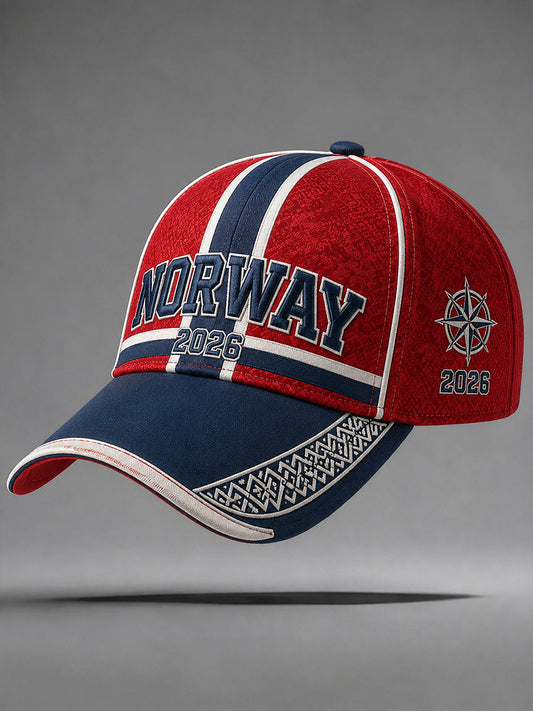 Norge fotboll avslappnad sportstil unisex mössa