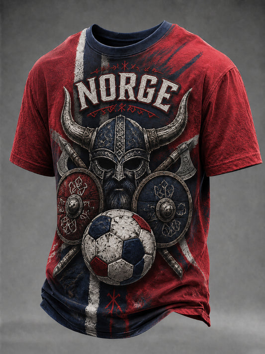 Herrtröja med fotbollssupporterdesign från Norge