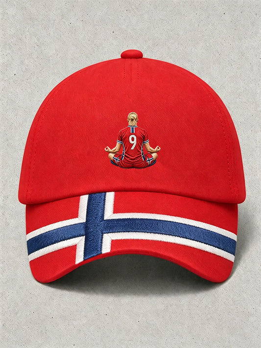 Unisex fotbollssupporterkeps med norsk design