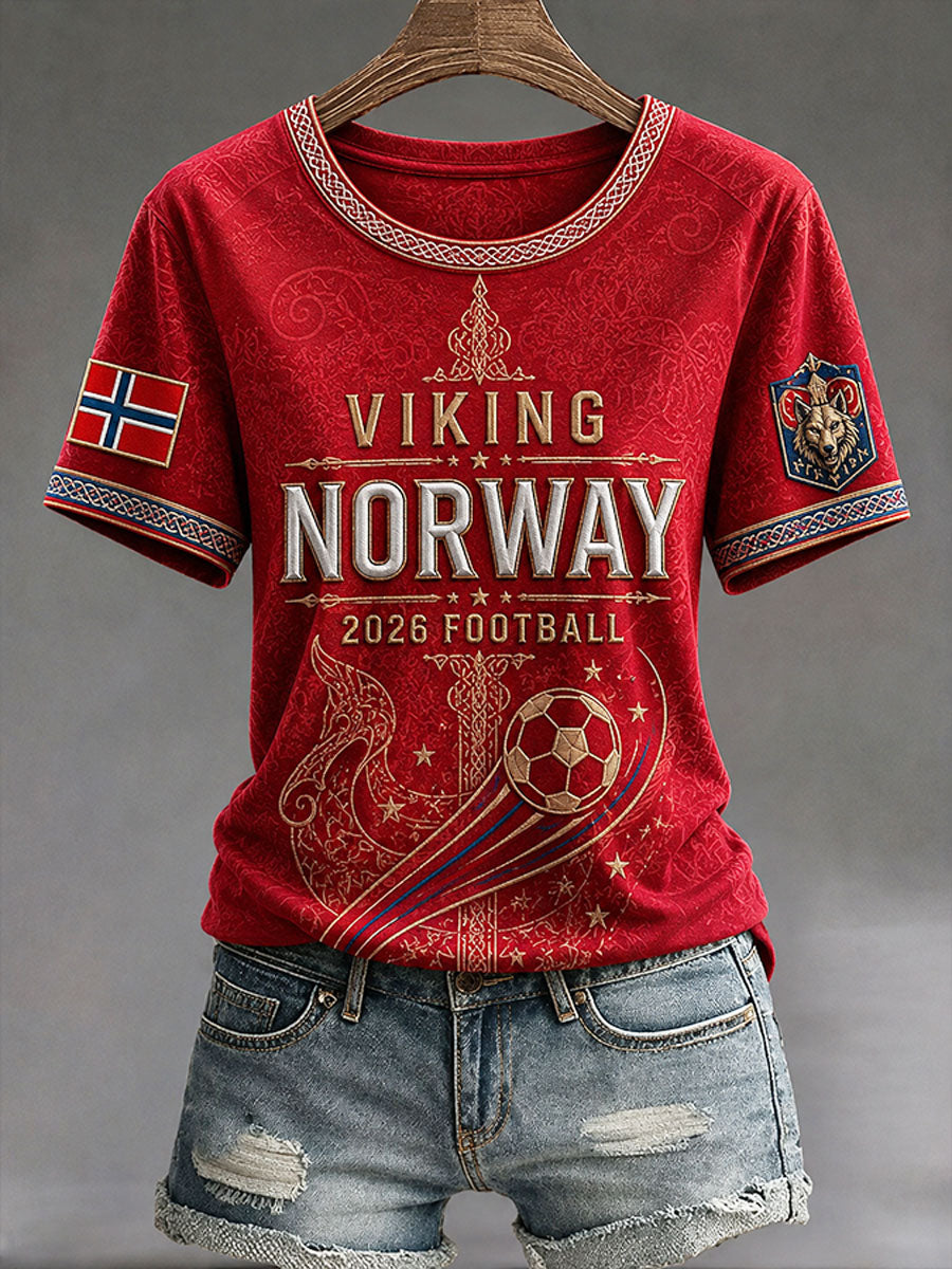 Kvinnors 2026 fotbollsstil T-shirt