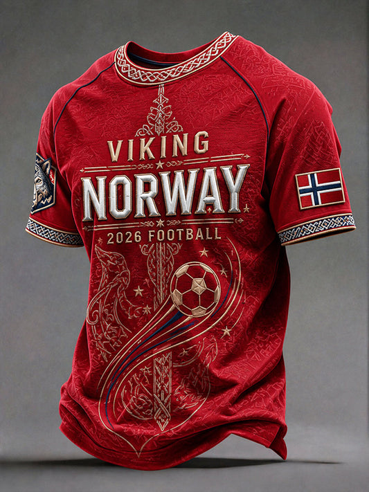 Herrtröja i norsk fotbollsstil 2026