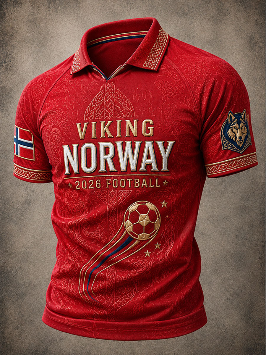 Herrtröja i norsk fotbollsstil 2026