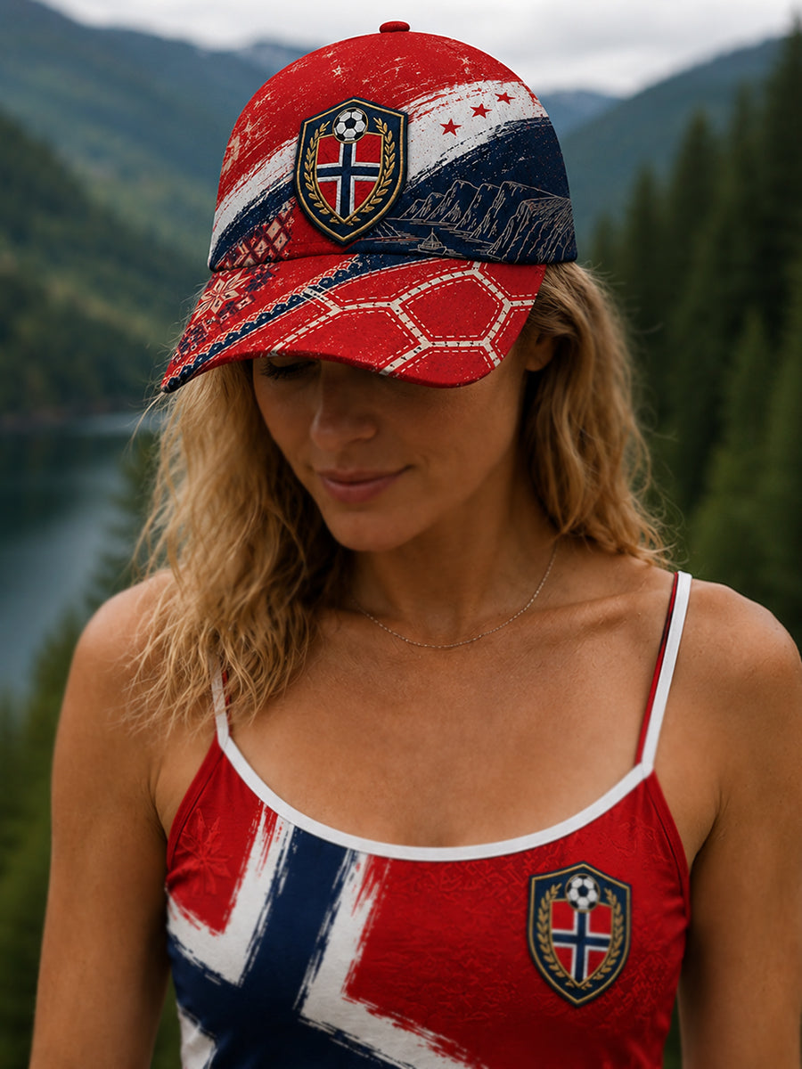 Unisex Heia Norge fotbollsfläkt Graphic Resort Caps