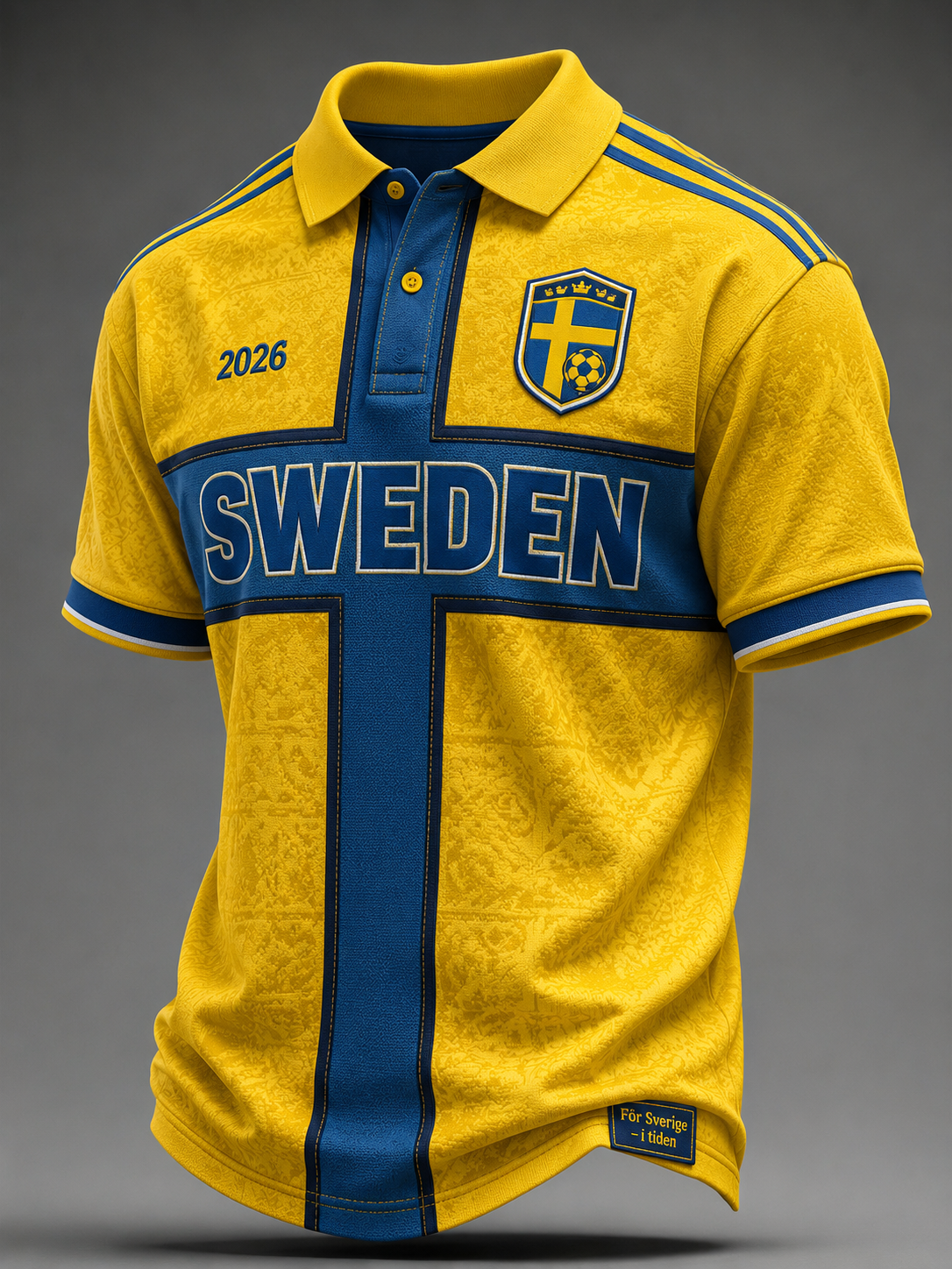 Mäns fotboll I Sverige Kort ärm skjorta