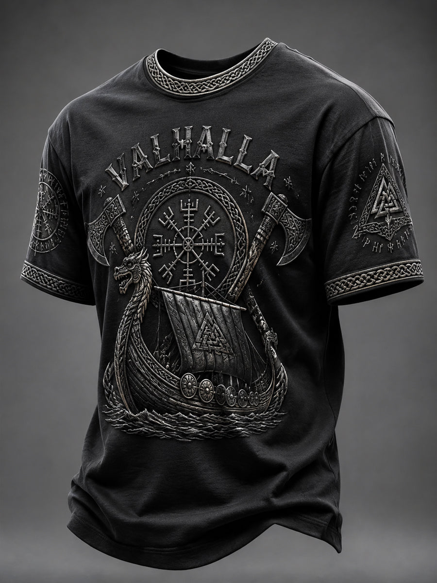 Herrtröja med Valhalla-print