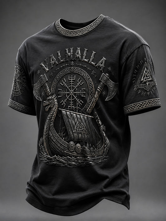 Herrtröja med Valhalla-print