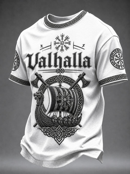 Herrtröja med Valhalla-print