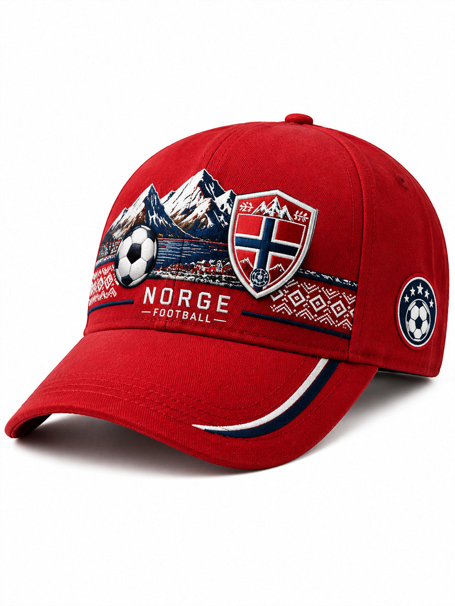 Herrlig mössa med vikinga- och fotbollsmotiv