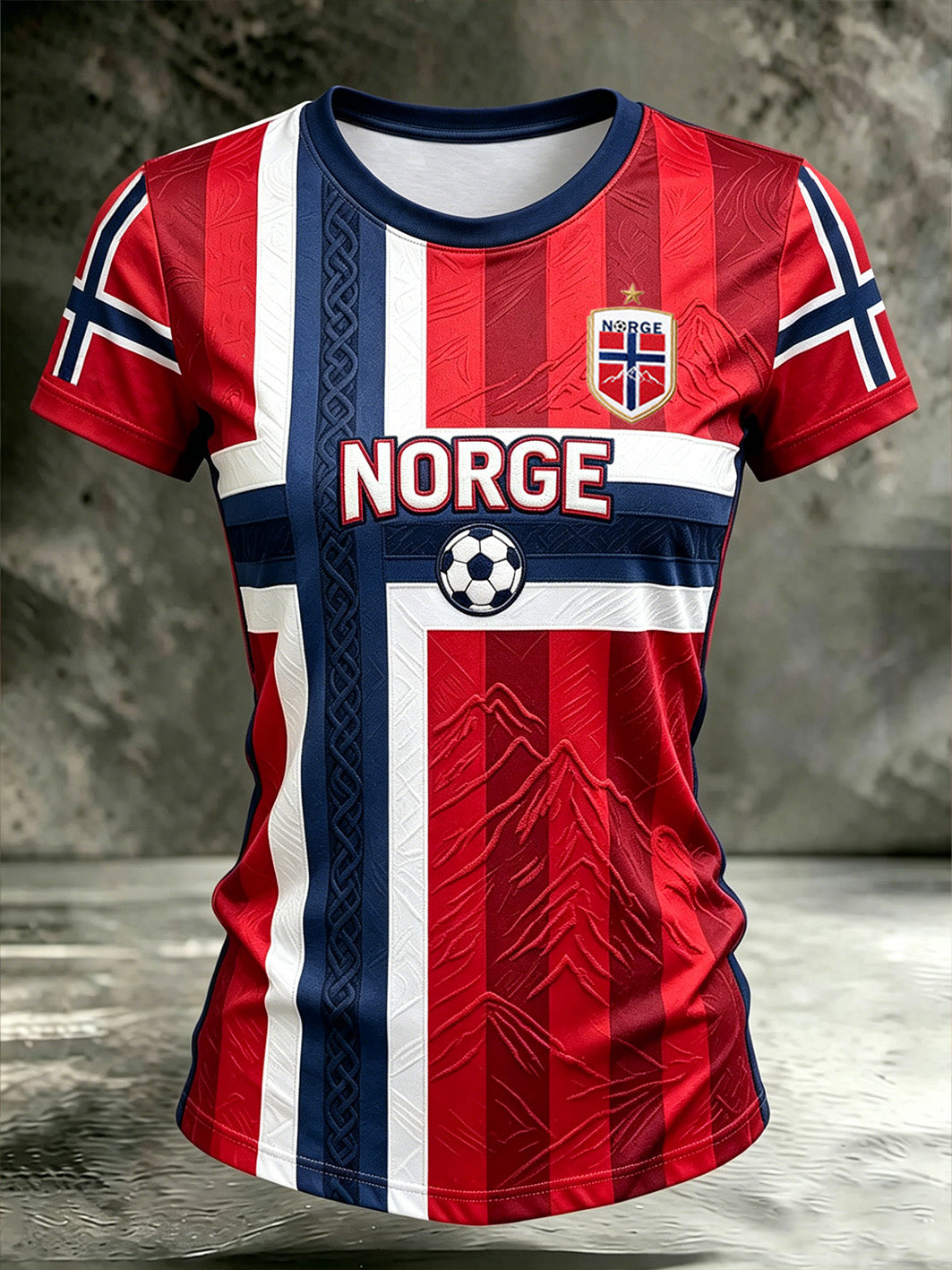 Kvinnors vikingelement färgblockerad design avslappnad sport kortärm T-shirt