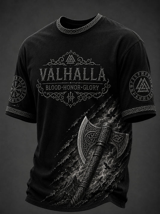 Herrtröja med Valhalla-print