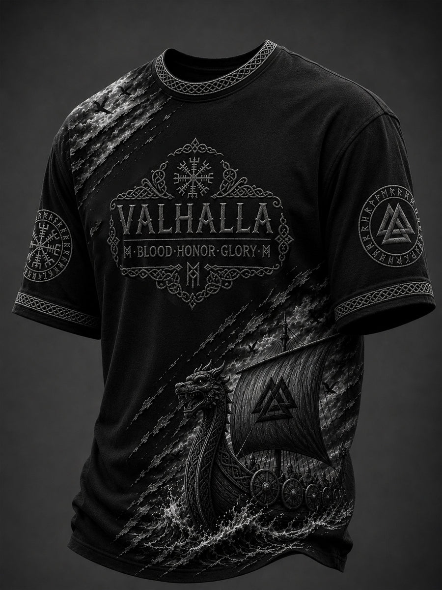 Herrtröja med Valhalla-print