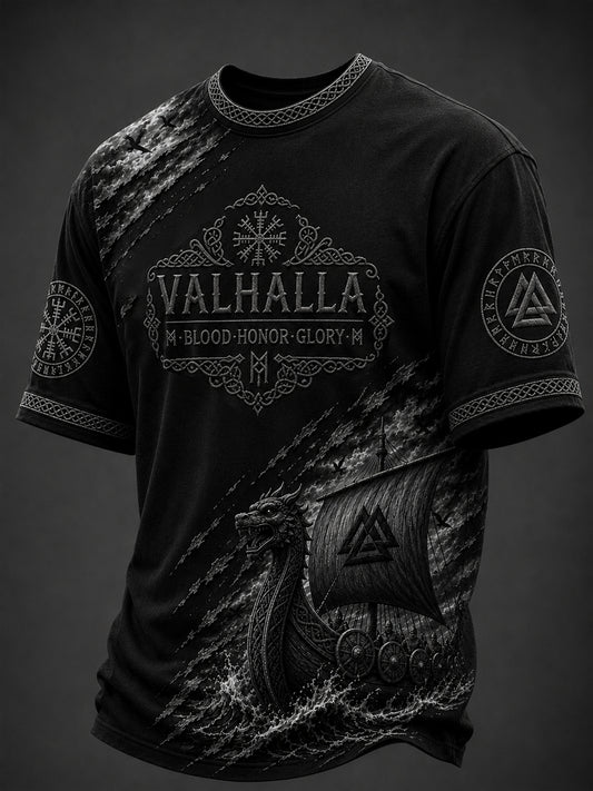Herrtröja med Valhalla-print
