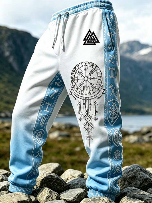 Mäns Vintage Viking konst mönster Tryckta byxor