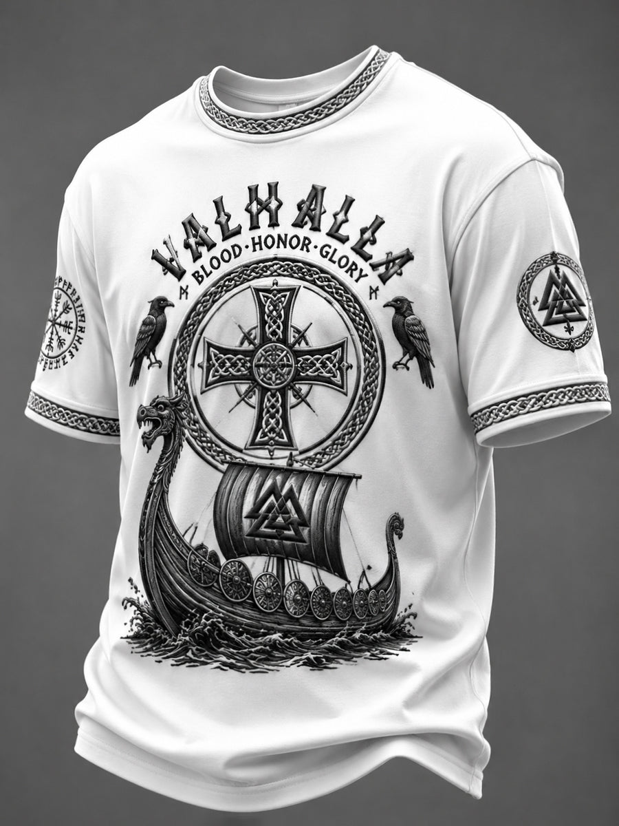 Herrtröja med Valhalla-print