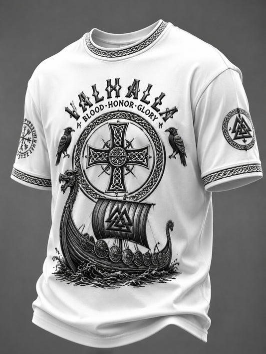 Herrtröja med Valhalla-print