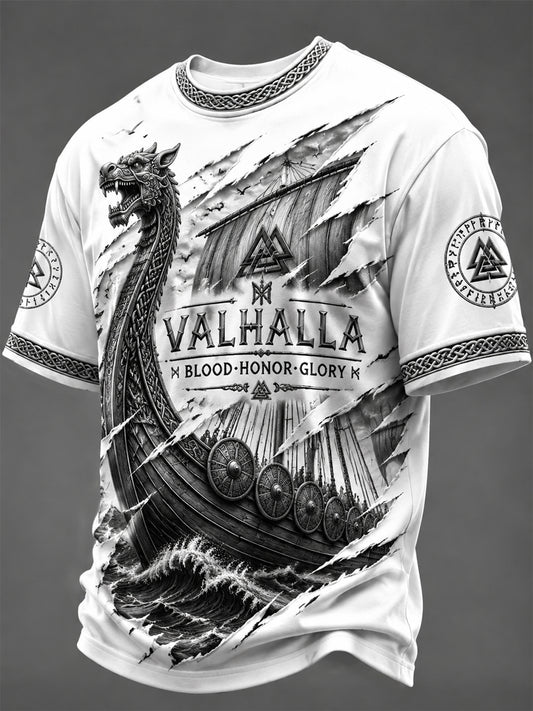 Herrtröja med Valhalla-print