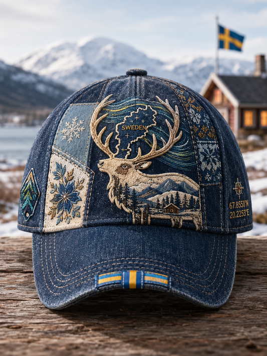 Svensk Djurkarta Unisex Mössa