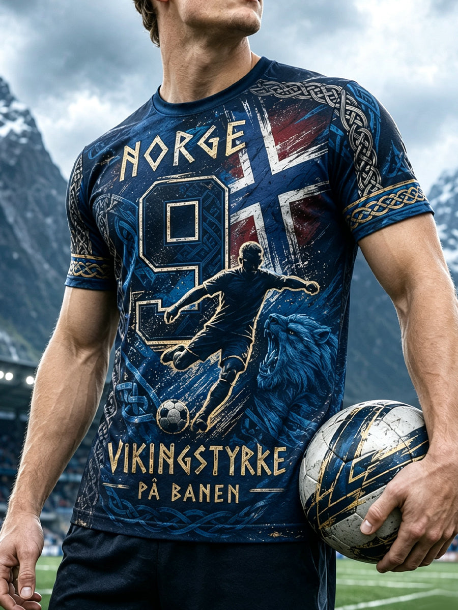 Mäns Norges dag minneskonst Skriv ut T-shirt