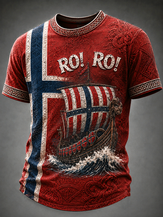 Herrarnas Ro! Ro! Norge kortärmad t-shirt