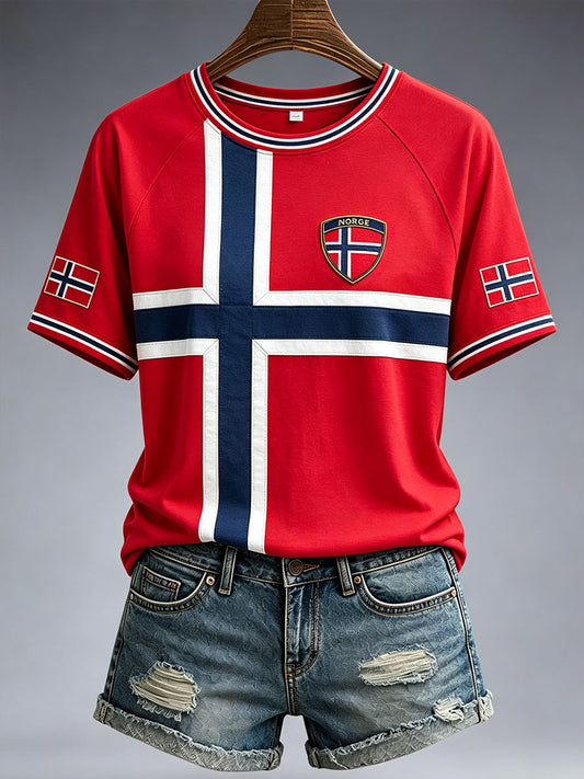 Kvinnlig Norge-T-shirt