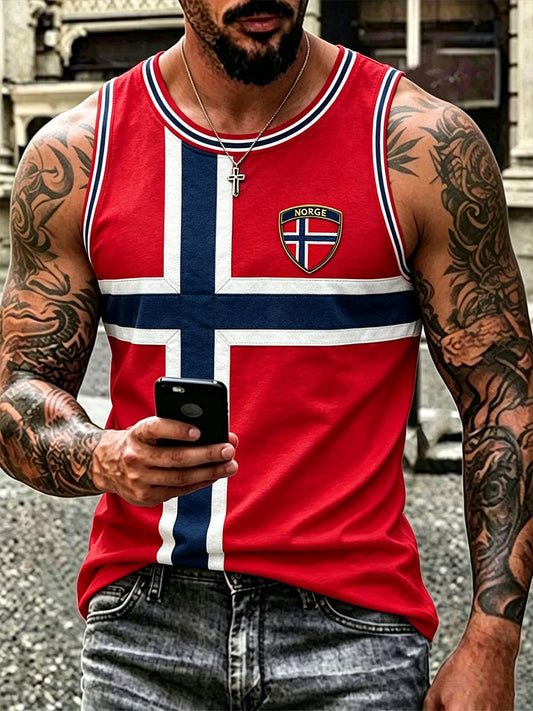 Mäns Norge Tank Topp