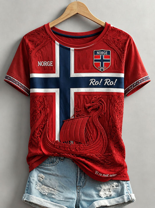 Kvinnorska vikinga T-shirts