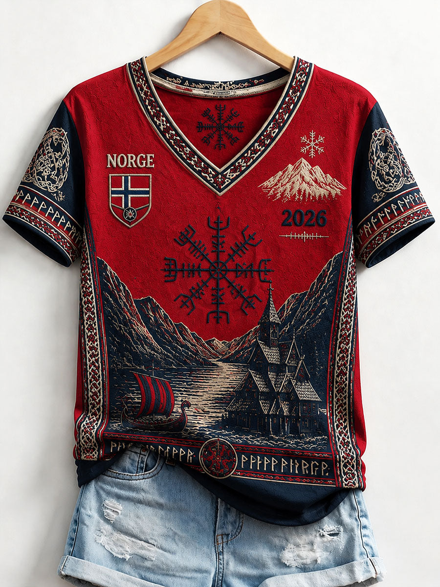 Kvinnorska vikinga T-shirts