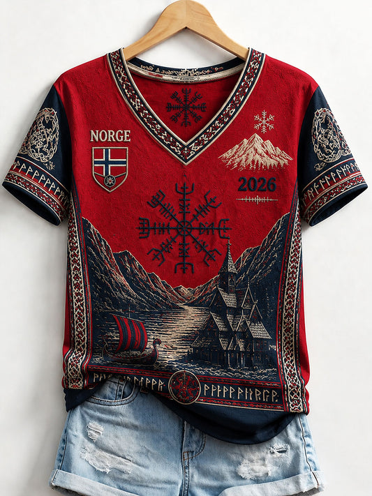 Kvinnorska vikinga T-shirts