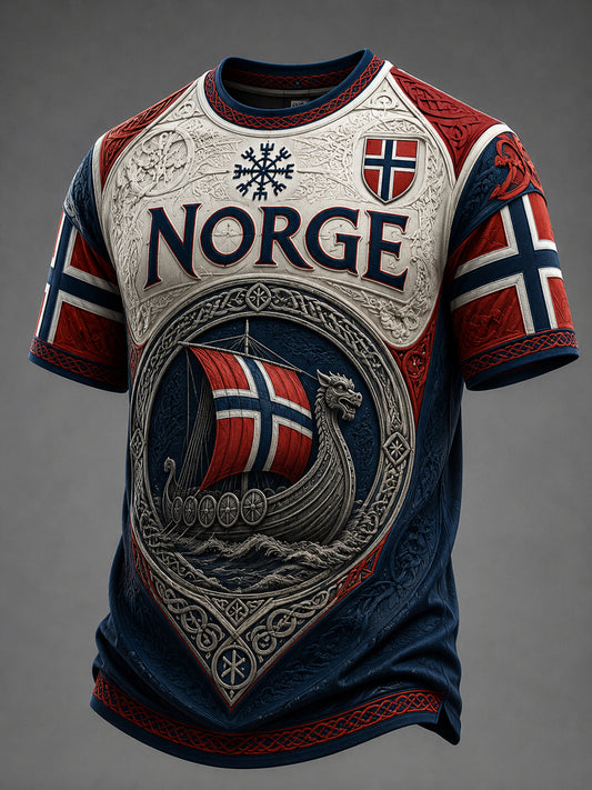 Retro norsk vikinga framåt, Casual T-shirt