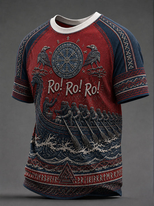 Mäns norska rodd T-shirts