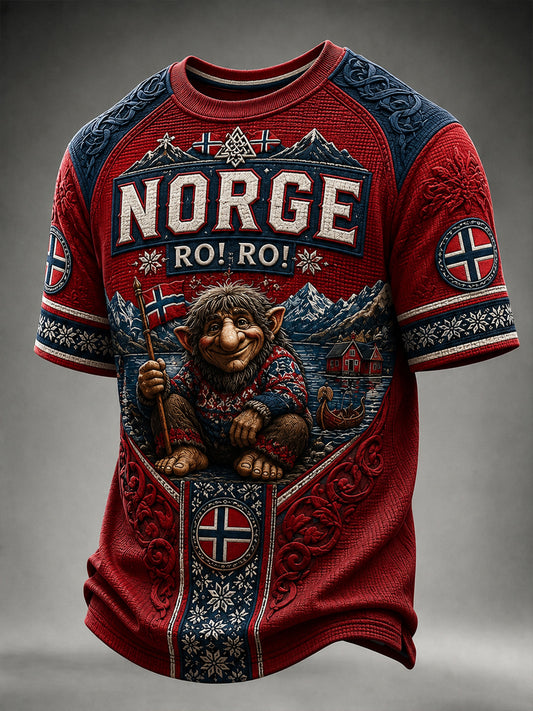 Retro norskt RO! RO! T-shirt