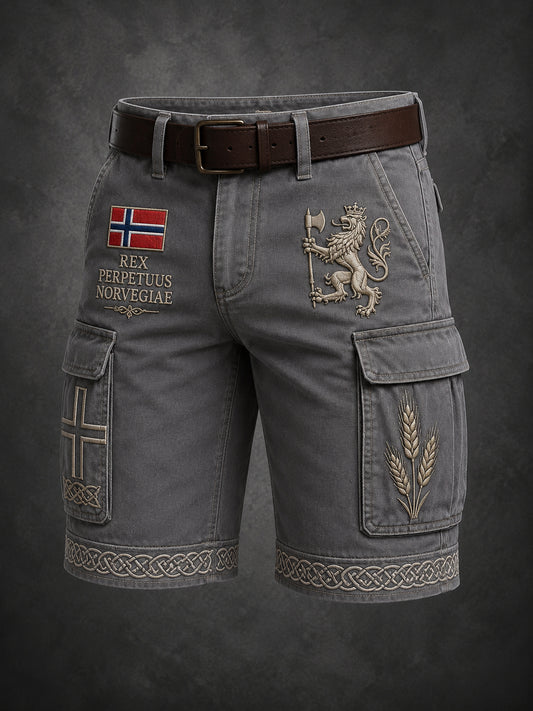 Mäns St. Olaf dag minne konst Print Shorts