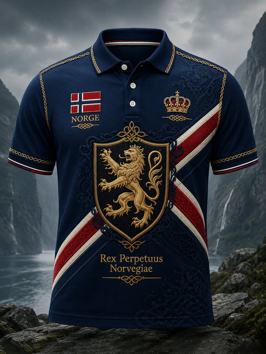 Mäns St. Olaf dag minneskonst Skriv ut Polo.