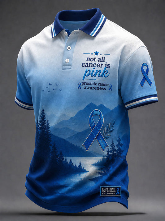 Herrarnas ”All cancer är inte rosa – prostatacancermedvetenhet”-t-shirt