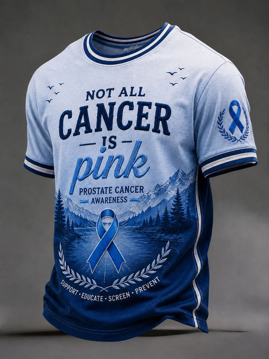 Mäns 'inte alla cancer är rosa prostatacancer medvetenhet' T-shirts
