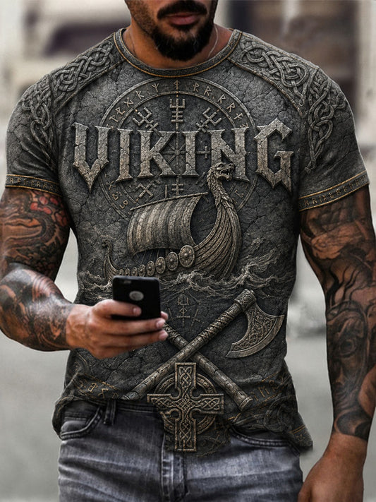 Herrlig vikingtröja med tryck