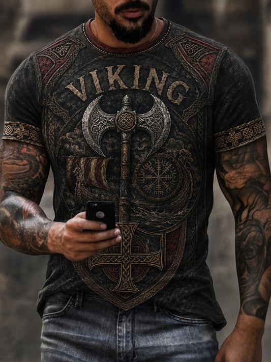 Herrlig vikingtröja med tryck