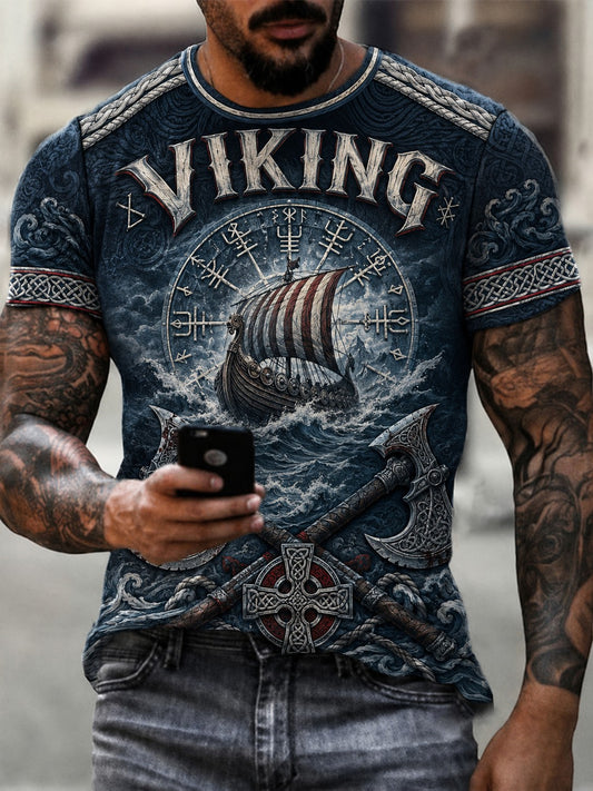 Herrlig vikingtröja med tryck