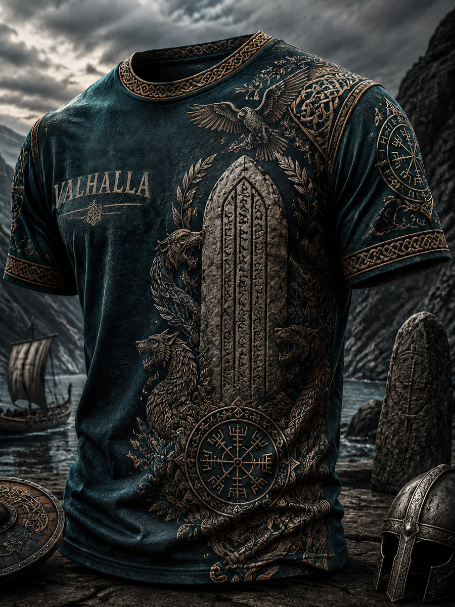Herrlig vikingtröja med tryck