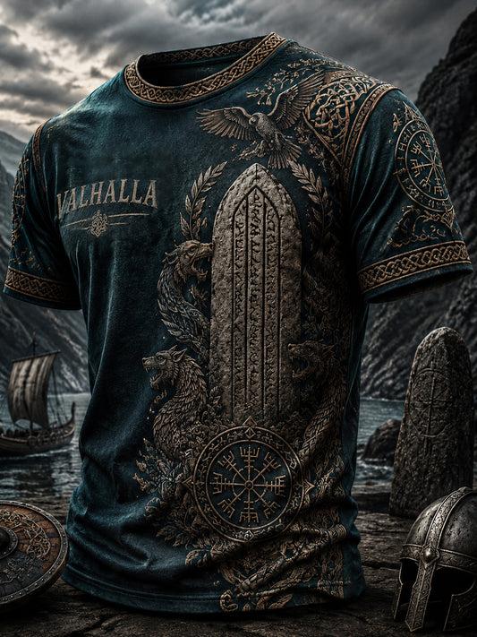 Herrlig vikingtröja med tryck