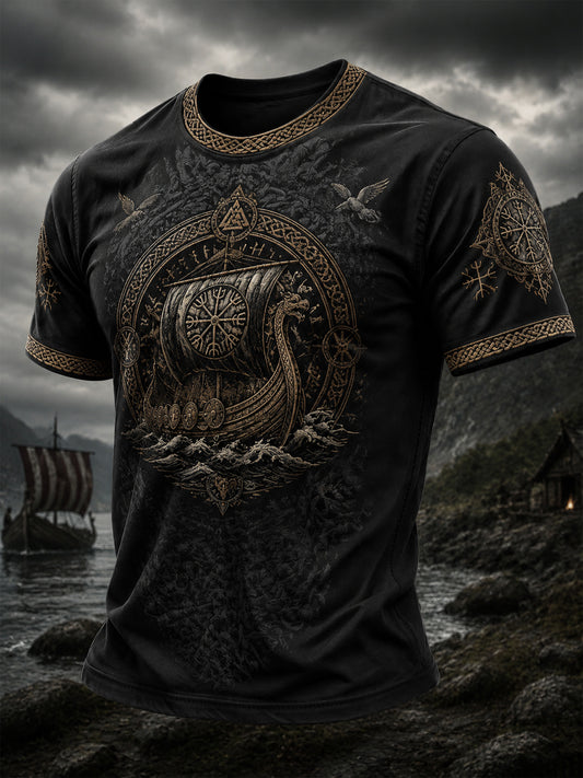 Herrlig vikingtröja med tryck