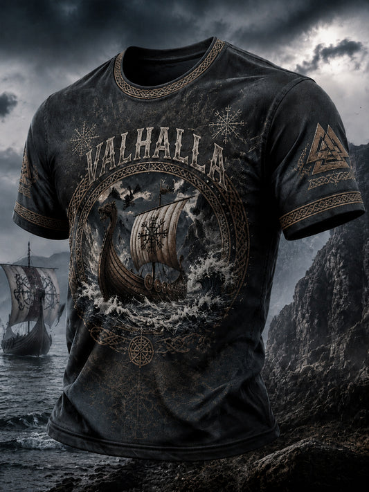 Herrlig vikingtröja med tryck