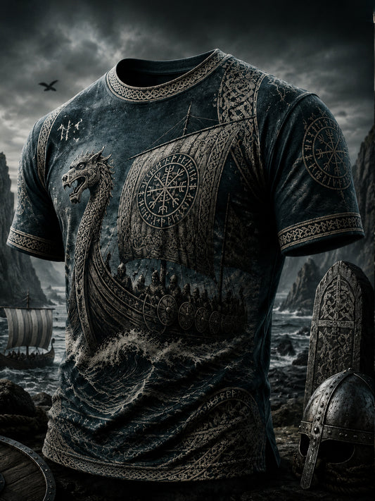 Herrlig vikingtröja med tryck