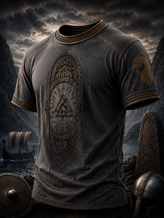 Herrlig vikingtröja med tryck