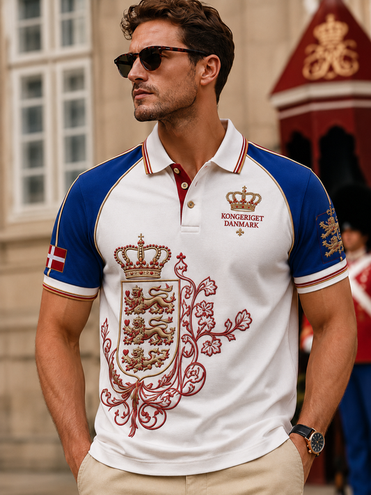 Kungliga Danmark Konst Print Polo tröj